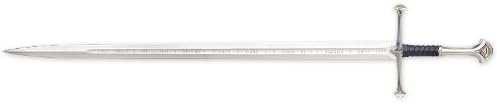 Officially Licensed United Cutlery Lord of The Rings LOTR Anduril Sword of King Elessar with Wall Plaque - 52 7/8" Length, The Hobbit (Sword)