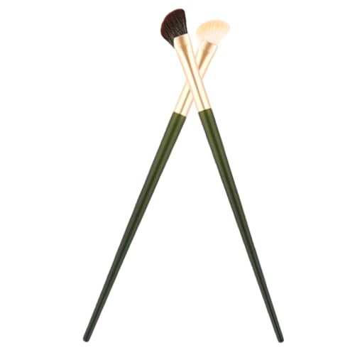 Healeved 2pcs Nose Contour Brush Set Women's Makeup Brush for Nose Contouring Portable and Reusable Shadow Applicators