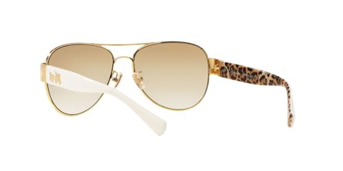 Coach HC7059 Sunglasses, Gold/Gold Mirrored Gradient, 58 mm3