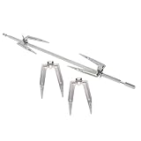 DIYEAH Edelstahl Drehspieß Gabel Bbq Grillgabeln für Hähnchen Fleisch Spießstab Langlebig Stabil Praktisches Grillzubehör für Heißluftfritteuse und Backofen