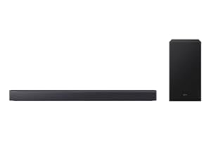 SAMSUNG HW-B460GF B-Series 2.1-Kanal-Soundbar für Fernseher, TV-Lautsprecher mit kabellosem 6,5"-Subwoofer, Game Mode, Adaptive Sound, Bass-Boost-Modus, Virtueller Surround Sound