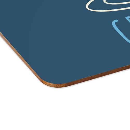 Sets de table bleu dessous en liège grand format souples pour napperon de cuisine - 4