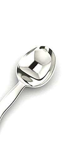 sterling silver sophie feeding spoon - premium quality food grade standard 925 solid sterling silver spoon - engravable gift for baby with a beautiful gift box