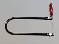 Augusta-Heckenrose Laubsäge-Bogen I Laubsägebogen mit extra hoher 300mm Ausladung I Säge mit 130mm Blattlänge für dekoratives Sägen & Modellbau uvm.