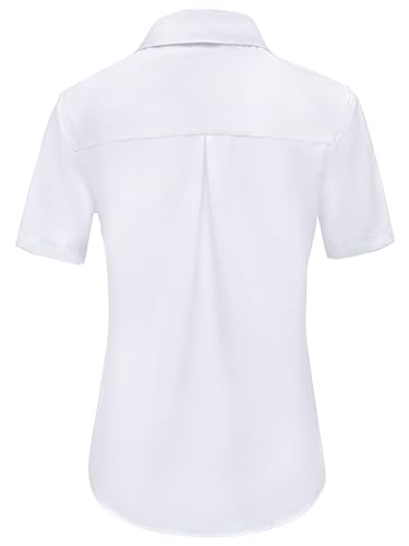 Ruisin Super Soft Wrinkle Resistant Womens Plain Button Down Shirts for Women Short/Long Sleeve Blouses Shirt Tops2