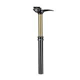 【Commande hydraulique sans câble】Grâce à son système huile-gaz fluide, la hauteur de selle se règle instantanément d'une seule main, même en roulant. Fini les câbles emmêlés : idéal pour le VTT et les descentes abruptes. Le système hydraulique offre une pression suffisante et peut être verrouillé dans n'importe quelle position pour un confort optimal.
