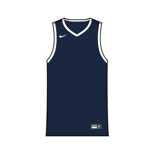 Nike Mens Team25 Basketball Stock Jersey camiseta obsidian blanca de hombre