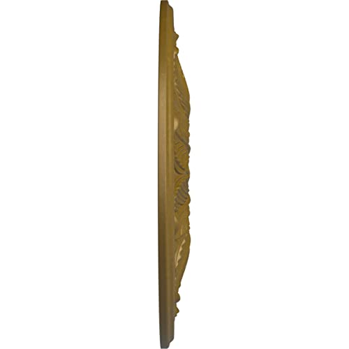 Image of Ekena Millwork CM22BOGLS 22-5 /8 x 1-3 /4 Bordeaux Ceiling Medallion, Gold