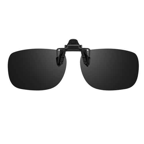 VIEWBETTER Polarized Clip On Sunglasses Over Prescription Glasses for Men Women Flip Up Sun Glasses UV400 Protection