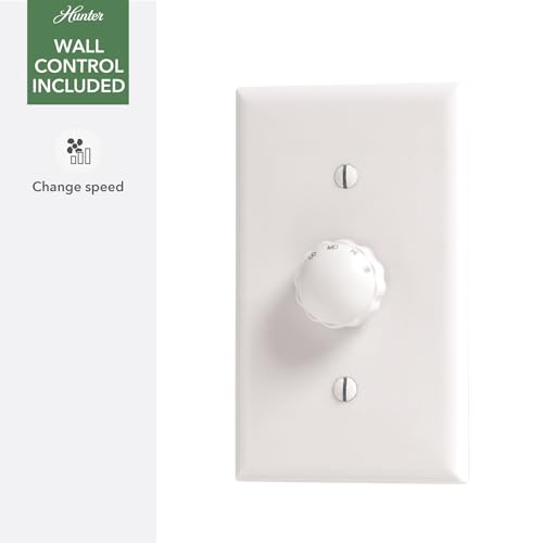 Image of Hunter Presto, Indoor, Ceiling Fan, No Light, Modern, 52 inch, Matte Black