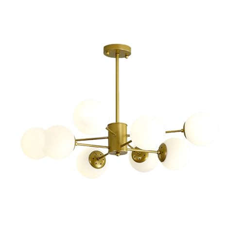 Suspension boule en verre du milieu du siècle pour illuminer votre salon