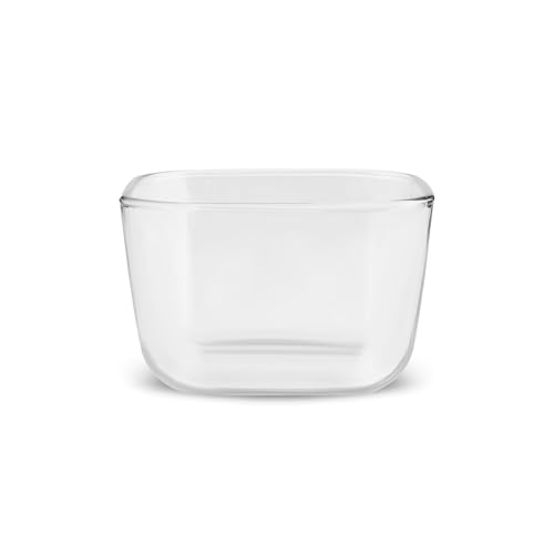 Karaca Mar 8-teiliges Frühstücksgeschirr-Set, 6 Glasschalen mit Tablett & Glas deckel, Snackschale mit Deckel, Snackteller mit Fächern & Aufbewahrungsbox