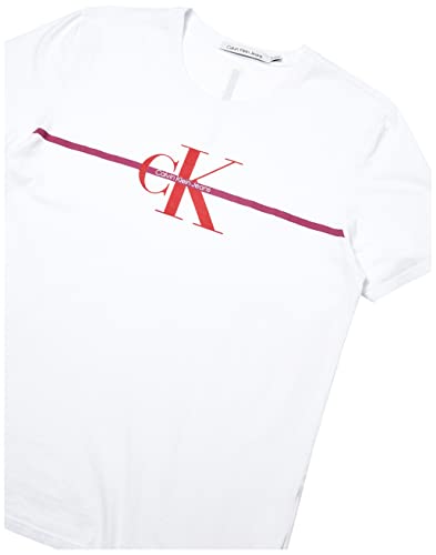 Camiseta re issue faixa,Calvin Klein,Branco,Feminino,G