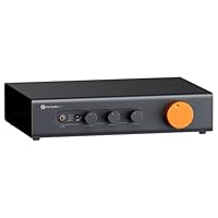 Fosi Audio ZP3 Symmetrischer Vorverstärker für Home Audio, 2 RCA und XLR Eingänge, RCA/XLR Ausgänge und Sub-Out, Preamp für 2.0 Stereo und 2.1 Setup, mit HPF Hochpassfilter und Tone Control