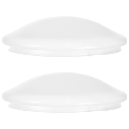 Veemoon 2piezas Pantallas De Luz De Techo Redondas Cubiertas Para Fijaciones De Techo Led Instalación Rápida Y Sencilla Material Para Dormitorios Balcones Cocinas Y Baños