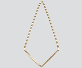 WireJewelry Gold Filled Link Kite Shape Closed 20x35mm - Pack of 1