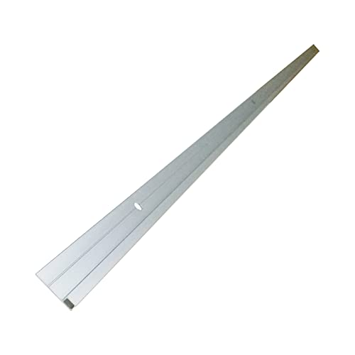 4Pcs 3'' Pp Hair Aluminum Durable Door Brush Sweep Seal Sliding Strip Weather Stripping Length 39.3'' Easy Mounting (4), Silver Black (Rs3911) #TOP1
