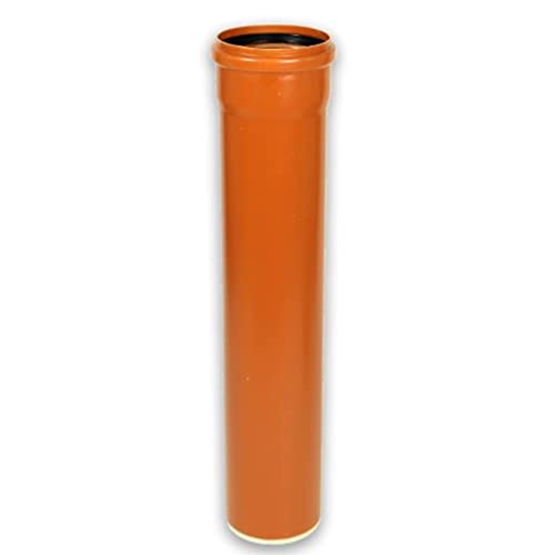 Gebr. Ostend. Kunststoffe GmbH KG Rohr PVC-U orange DN 110, 1000 mm, 1 Stück