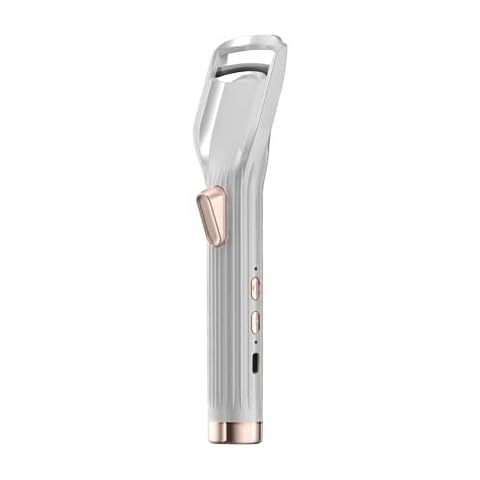 Heated Eyelash Curler Premium PRO - Fast Heat up in 8s - 24 Hours Long Lasting - Rechargeable Electric Eyelash Curler with Type-C, Innovative L Silicone, 2 Heat Modes, Anti-Burn Eyelid, Ivory A Cover