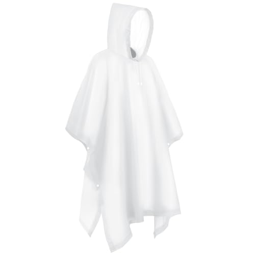 flintronic Regenponcho Regenmantel für Herren Damen, 2 Stück Wiederverwendbar Wasserdicht Regencape Regenjacke, Eva Regenjacke Unisex, für Camping, Wandern, Reisen, Radfahren
