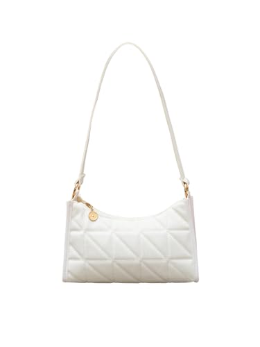 Women's Elegant Zipper Shoulder Handbags PU Leather Top Handle Underarm Bags Purse