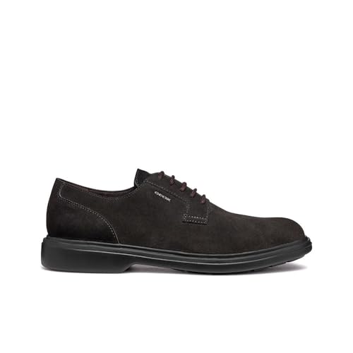 Geox U Ottavio DShoes para Hombre, marrón Oscuro, 43 EU