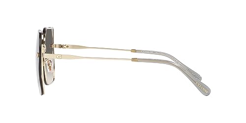 Coach HC7150D Sunglasses, Shiny Light Gold/Black Grey Sand Gradient, 60 mm4