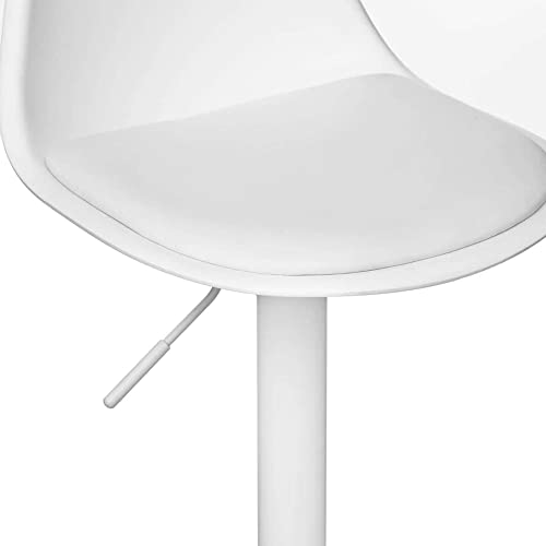 Tabourets de bar blancs design pour îlot central cosy - 6