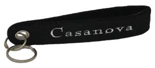 Schlüsselanhänger aus Filz mit der Aufschrift Casanova schwarz Cover