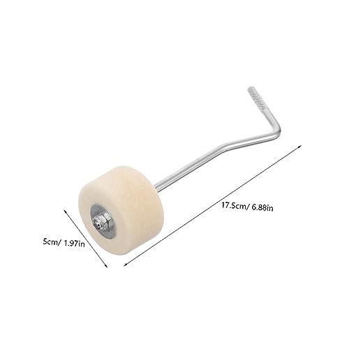 Mazo para pedal de bombo con cabeza curva y fieltro duradero miniatura 2
