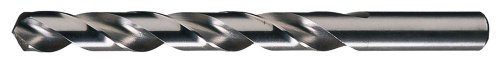 Image of Cle-Line C22986 General Purpose Jobber Length Drill, High Speed Steel, Bright Finish, Straight Shank, 118-Degree Radial Point, Letter Size R Drill Diameter (Pack of 6)