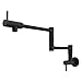 Pfister Lita Pot Filler Kitchen Faucet, 2-Handle, Wall Mounted, Single Hole, Matte Black Finish, GT533PFB