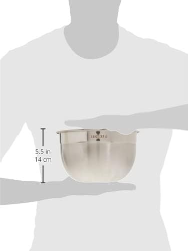 Tovolo Medium Stainless Steel Mixing Bowl 3.5 Quart Nesting Metal Bowl with Rounder Lip Edge, Dishwasher Safe Single Metal Bowl Kitchen Prep Essential, Whisking Bowl for Baking and Cooking - Image 3