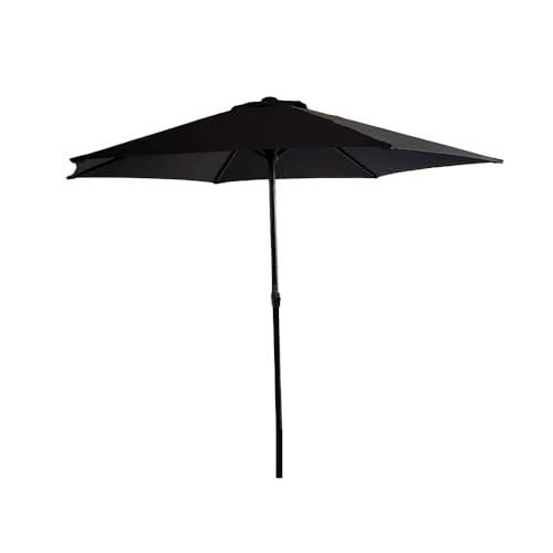 Ombrelone Life NAPPEDAM F250 Cinza Escuro – Guarda-Sol Grande para Jardim, Piscina, Varanda e Área Externa com Haste e Manivela