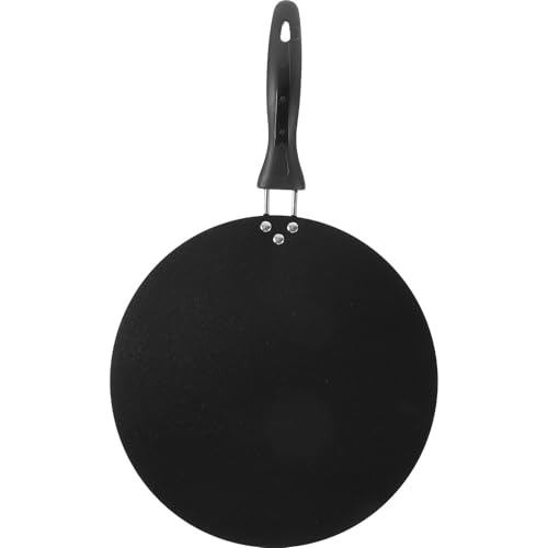 JEWEDECO Sartén Antiadherente para Crepes y Tortillas con Asa, 30 Cm, Apta para Cocina Doméstica y Profesional, Sartén para Panqueques y Chapatis, Fácil Limpieza y Uso Versátil