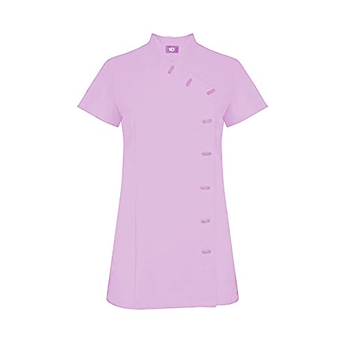 Tunique noire d'esthéticienne anti-tache, uniforme souple pour massage et soins du 36 au 50