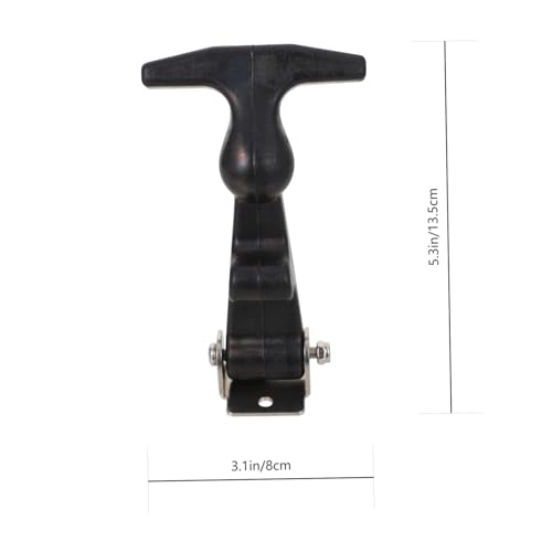 Image of DOITOOL 2Pcs T-Handle Draw Latches Stainless Steel Over Center Lock for Toolbox Tool Box Hasp with Brackets 5.31X3.14X0.98 Inch Industrial Hardware Draw & Tension Latches