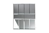 Mirror Backsplash Tiles 3x6 Inch Glass Beveled Mirrored Subway Tiles for Kitchen Bathroom Wall (10 Pcs, 2 Sq.Ft)
