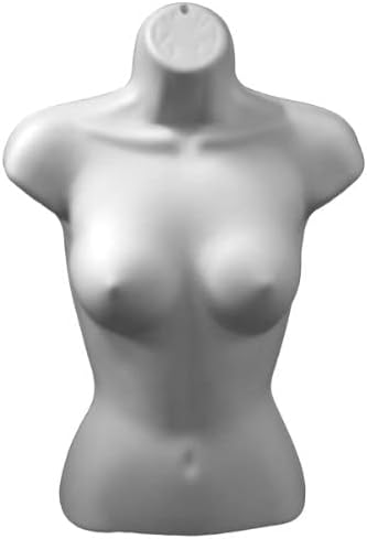 Plastic Mannequins White Female Torso Form