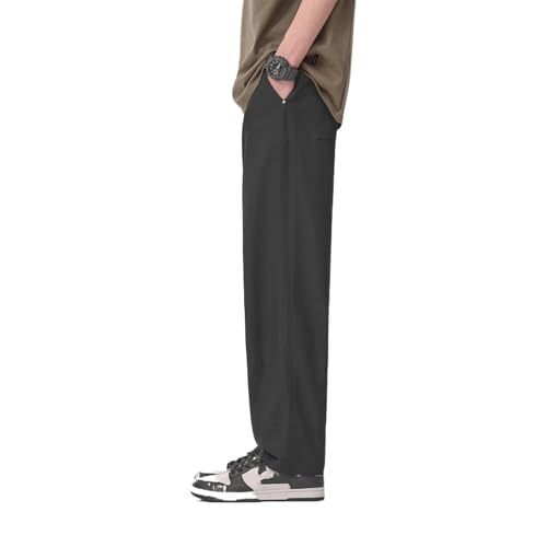 Men's Pants Summer Lightweight Breathable American Chiffon Casual Commute Trouser4