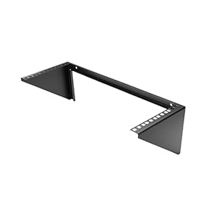 StarTech.com 4U Wall Mount Patch Panel Bracket – 19 inch Steel Vertical Mounting Rack for Network and Data Equipment (RK419WALLV)