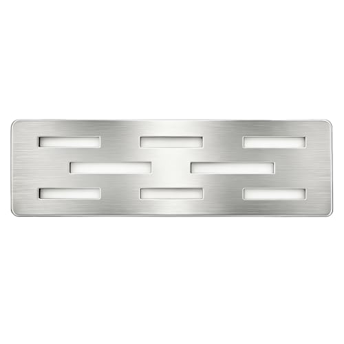 Jeonz Shower Niche Shelf for 12 Inch Tile Prefab Niches, Fits 1/8 inch Grout Lines, Brushed 304 Stainless Steel