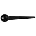 Retrospec Steel Macebell 5 to 30lbs for Men, Women Steel Mace Strength Training, Full Body Workouts , Matte Black, 7 lbs
