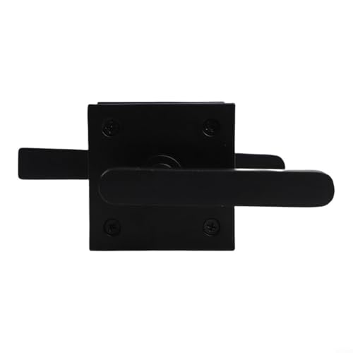 Serrure à goupille double face et loquet de porte de grange noir