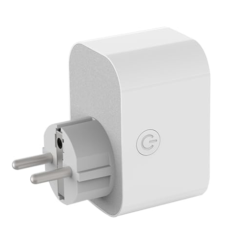 Luobannm Enchufe Inteligente Tuya, Alemán, con Control por Voz, Wifi, Temporizador, Control Remoto, Monitor de Energía, Enchufe de la UE.