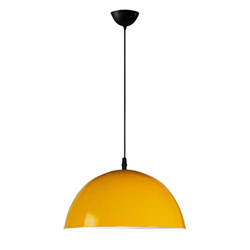 Suspension demi-cercle luminaire E27 rouge pour éclairage de bureau moderne