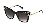 Colour: 0700 Nero Lucido Blumarine Unisex SBM834S Sunglasses, 0700 Nero Lucido, 55
