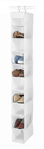 Whitmor Hanging Shoe Shelves 10 Section White