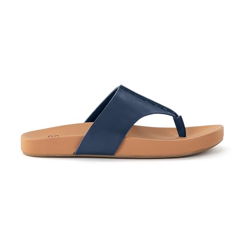 Image of The Sak Everly Slide Sandal - Women's Flat Fashion Slides with Soft Cushion Sole - Beach Slip On Sandals For Everyday