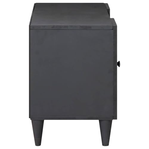 Console multimédia bois de manguier pour ranger vos câbles - 3